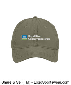 Olive Green RRCT Logo Hat Design Zoom